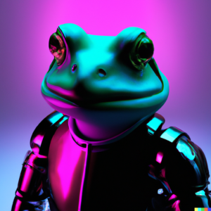 Frog in a suit of armor.
